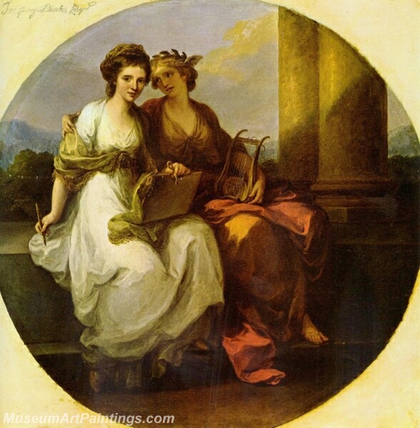 Allegory of poetry and music Painting