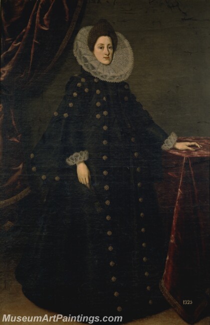 Allori Cristofano Cristina de Lorena gran duquesa de Toscana Painting