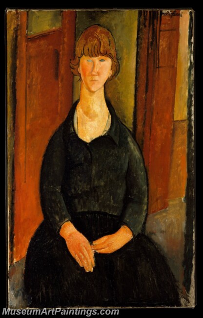 Amedeo Modigliani Flower Vendor Painting