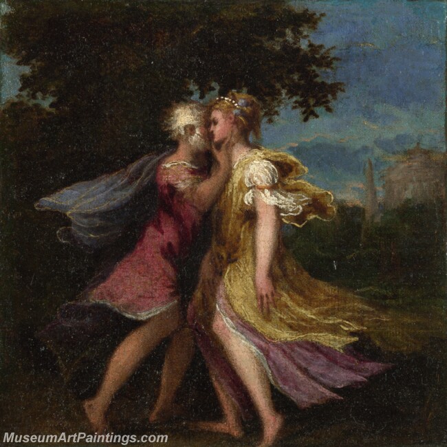 Andrea Schiavone Jupiter seducing Callisto Painting