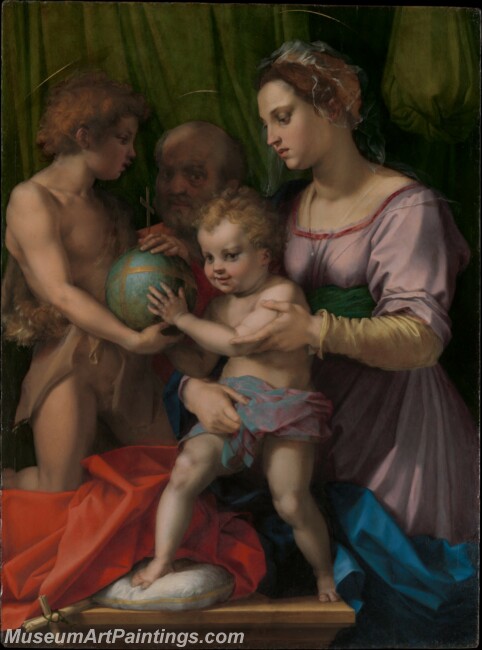 Andrea del Sarto The Holy Family with the Young Saint John the Baptist Painting