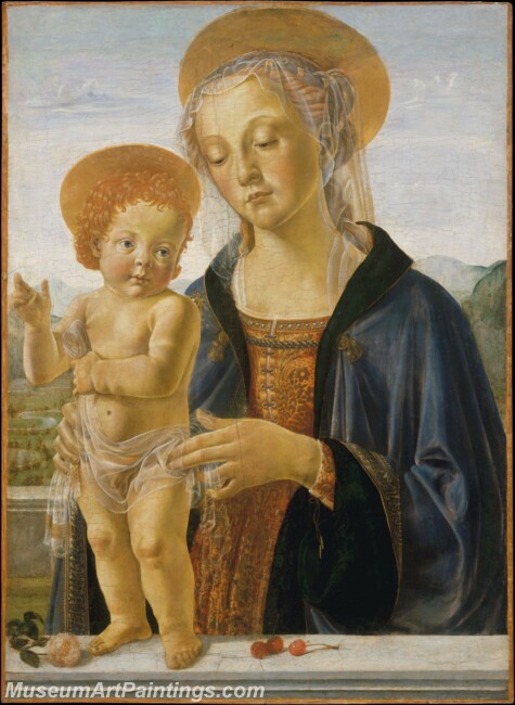 Andrea del Verrocchio Madonna and Child Painting