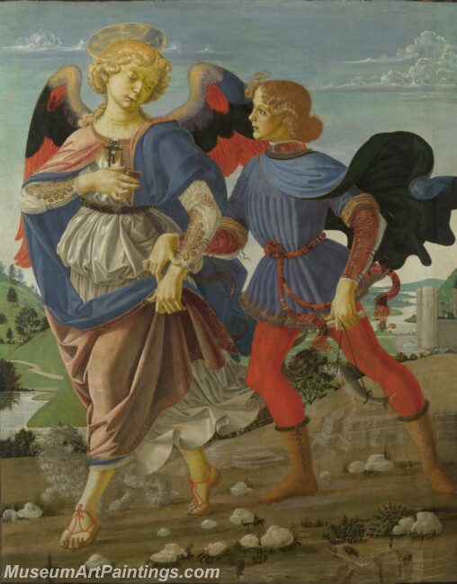 Andrea del Verrocchio Tobias and Angel Painting