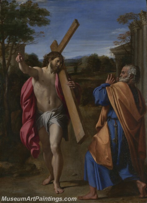 Annibale Carracci Christ appearing to Saint Peter on the Appian Way Painting