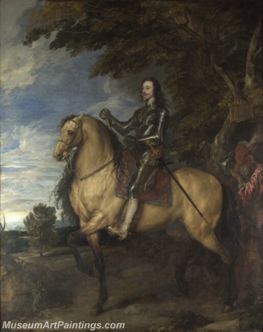 Anthony van Dyck Equestrian Portrait of Charles I Painting