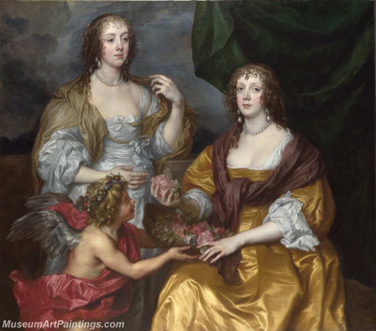 Anthony van Dyck Lady Elizabeth Thimbelby and her Sister Painting