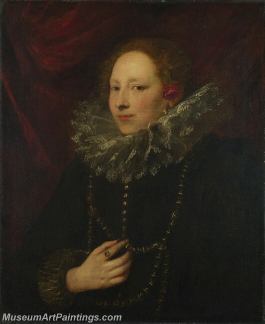 Anthony van Dyck Portrait of a Woman Painting