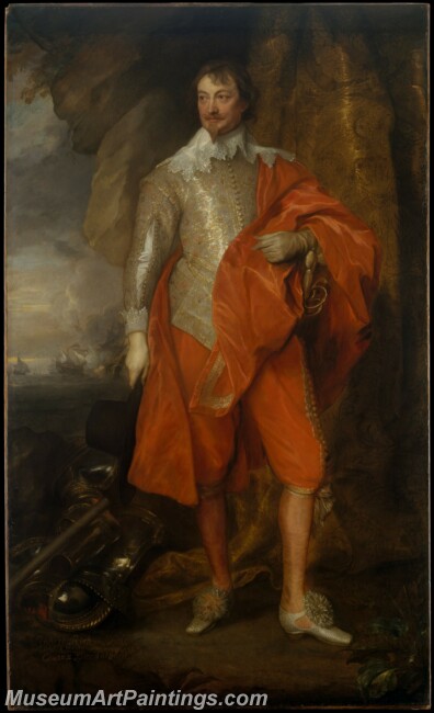 Anthony van Dyck Robert Rich Second Earl of Warwick Painting