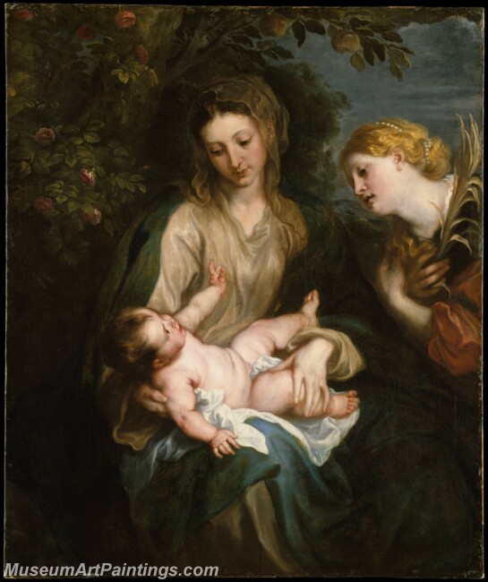 Anthony van Dyck Virgin and Child with Saint Catherine of Alexandria Painting