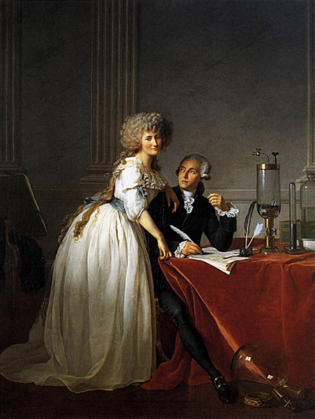 Antoine Laurent and Marie Anne Lavoisier Painting by Jacques Louis David