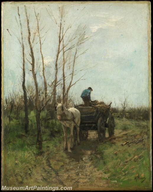 Anton Mauve Gathering Wood Painting