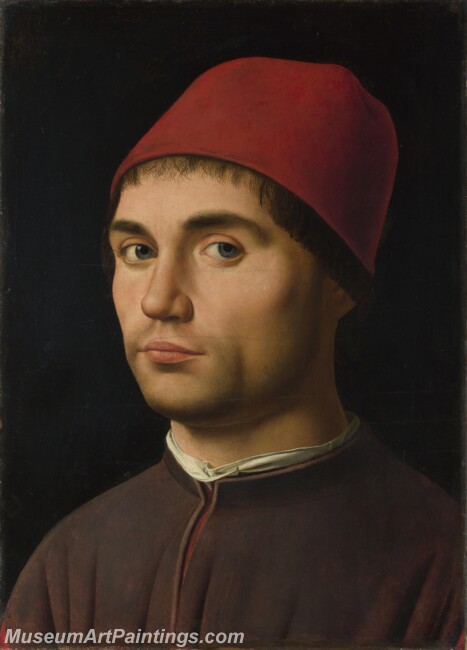 Antonello da Messina Portrait of a Man Painting