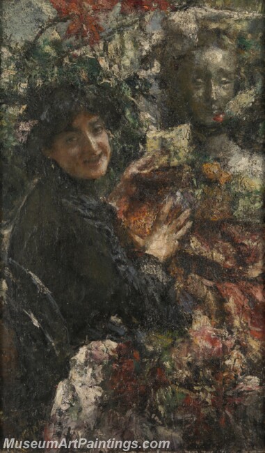 Antonio Mancini Aurelia Painting