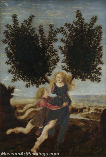 Antonio del Pollaiuolo Apollo and Daphne Painting