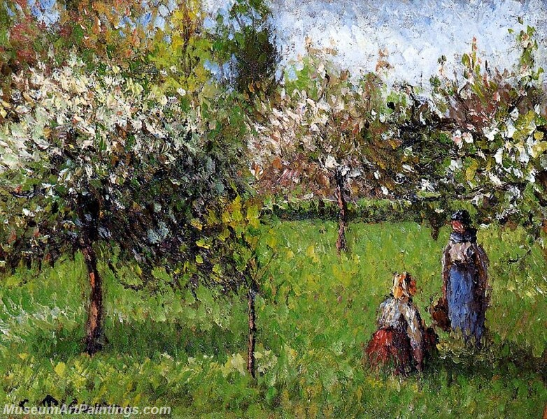 Apple Blossoms Eragny Painting