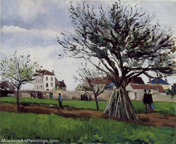 Apple Trees at Pontoise Painting