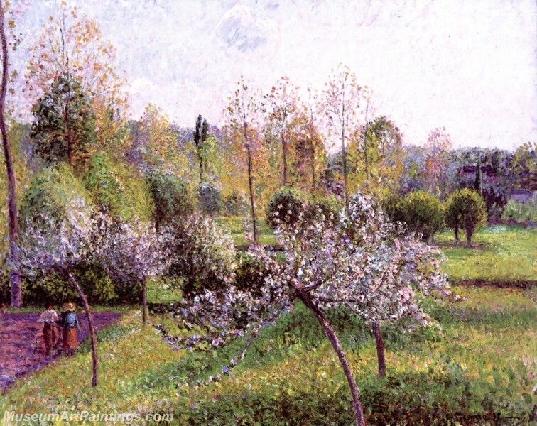 Apple Trees in Flower Eragny Painting