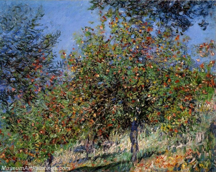 Apple Trees on the Chantemesle Hill Painting