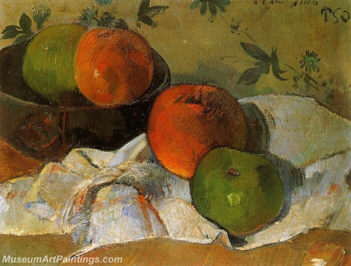 Apples and Bowl Painting