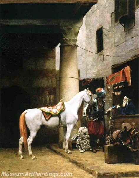 Arab Purchasing a Bridle Painting