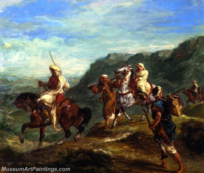 Arabs Traveling Painting