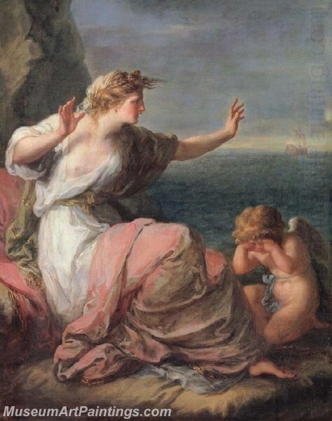 Ariadne left on the island of Naxos Painting