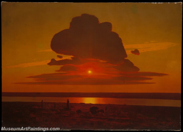 Arkhip Ivanovich Kuindzhi Red Sunset on the Dnieper Painting