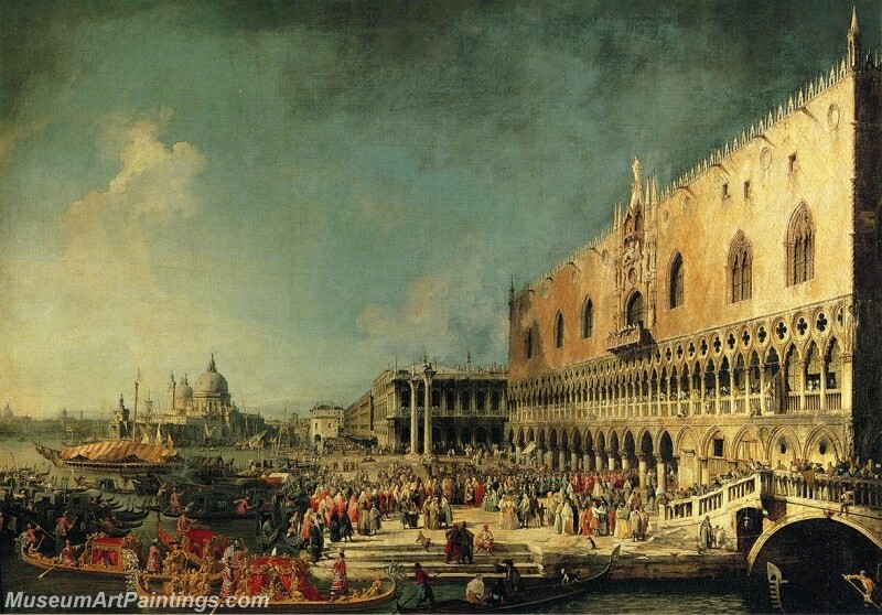 Arrival of the French Ambassador at the Doges Palace Painting