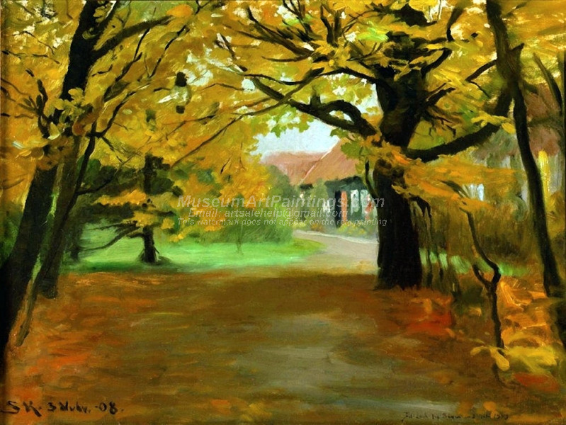 Artists House in Skagen Plantation by Peder Severin Kroyer