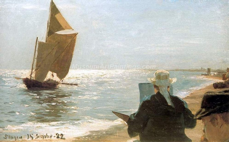 Artists on the Beach by Peder Severin Kroyer