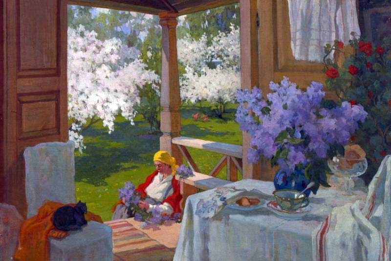 At the Dacha by Ivan Goryushkin Sorokopudov