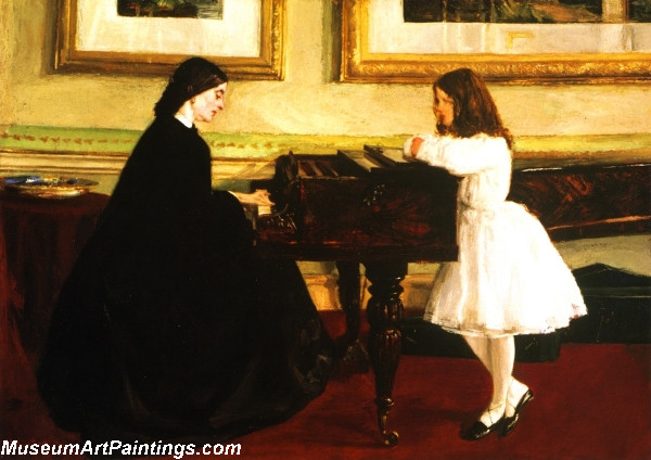 At the Piano by James Abbott McNeill Whistler