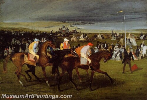 At the Races the Start Painting