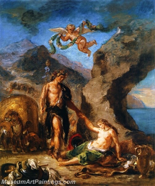 Autumn Bacchus and Ariadne Painting