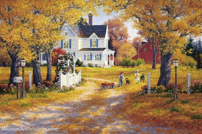 Autumn Landscape Paintings 011
