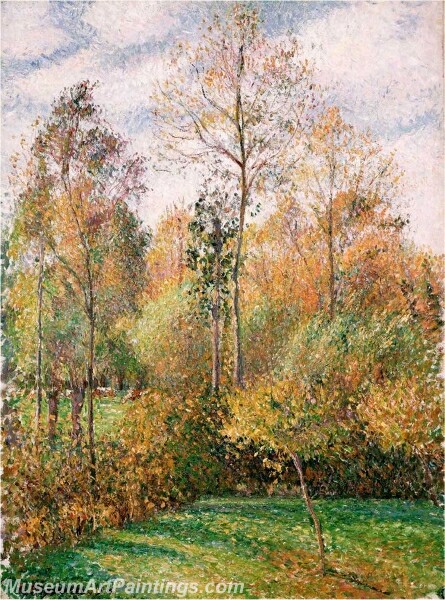 Autumn Poplars Painting