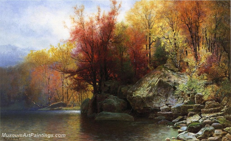 Autumn River Landscape by Alexander Lawrie