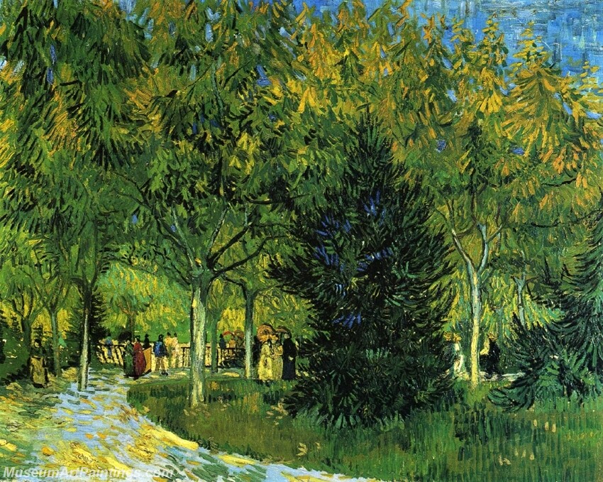 Avenue in the Park Painting