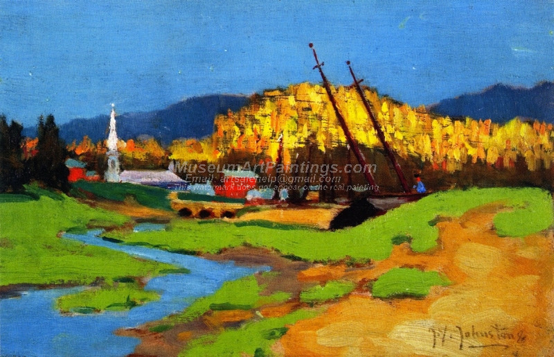 Baie Saint Paul Quebec by John Young Johnstone