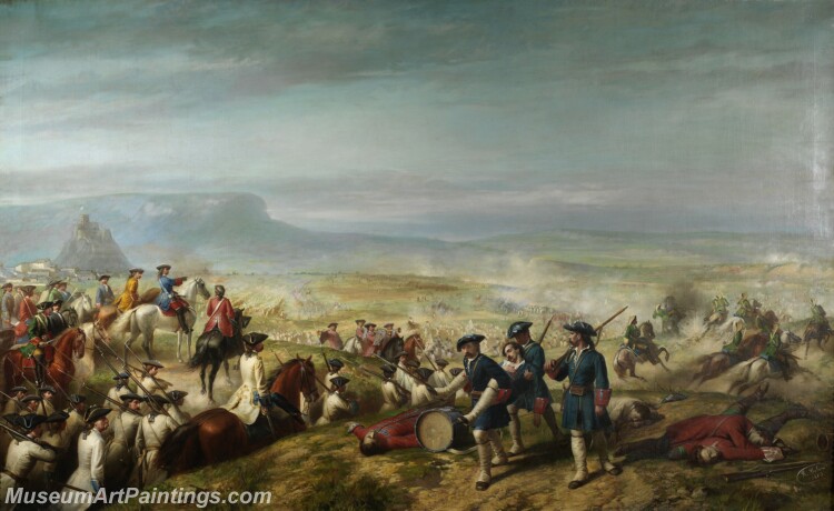 Balaca y Orejas Canseco Ricardo La Batalla de Almansa Painting