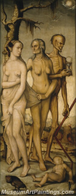 Baldung Grien Hans Las Edades y la Muerte Painting