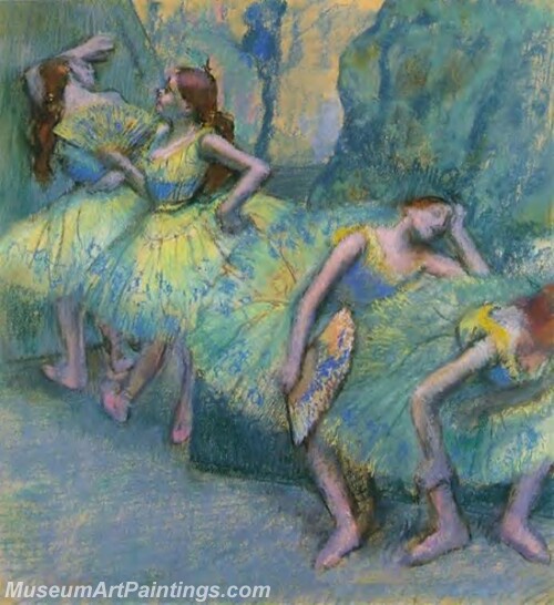 Ballet Dancers in the Wings Painting