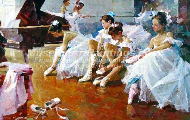 Ballet Oil Painting 094