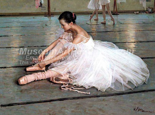Ballet Oil Painting 096