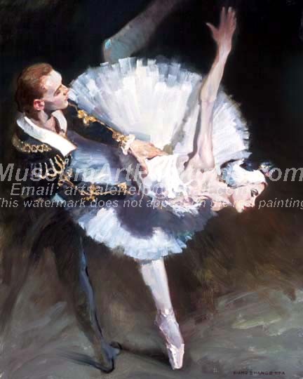 Ballet Oil Painting 100