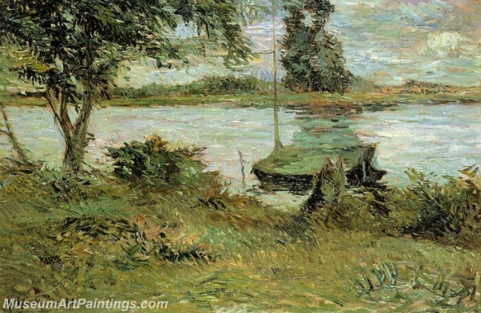 Banks of the Oise Painting