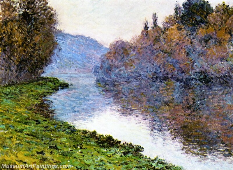 Banks of the Seine at Jenfosse Clear Weather Painting