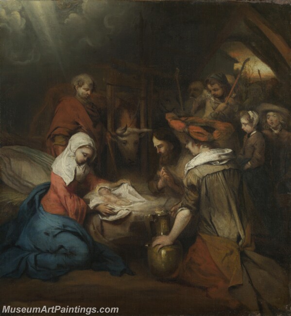 Barent Fabritius The Adoration of Shepherds Painting