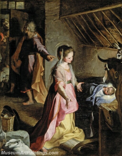 Barocci Federico El Nacimiento Painting