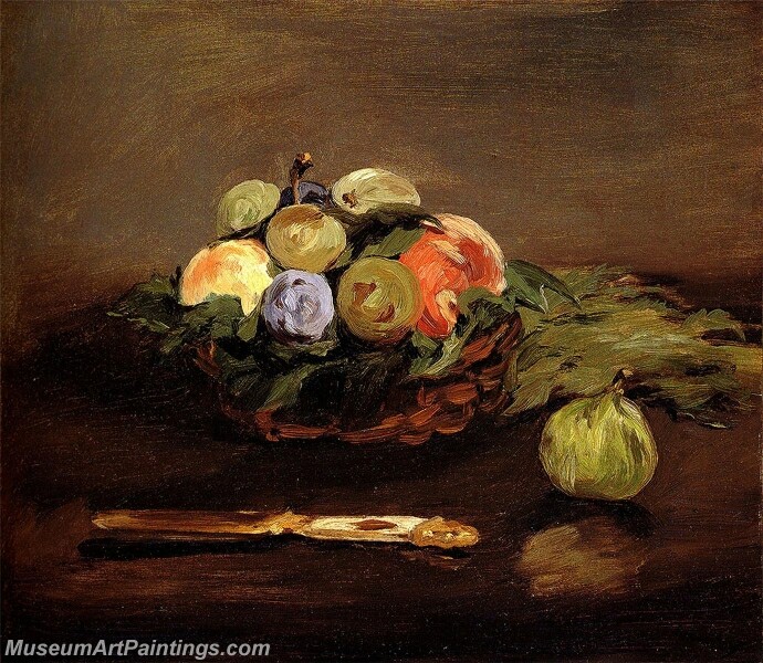 Basket of Fruits Painting